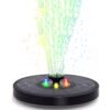 Solar Fountain Pump with LED Light | Garden Magic Redefined
