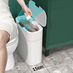 Smart Trash Can with Lid – Stylish, Touch-Free Waste Solution