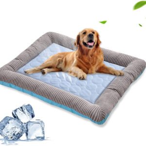 Pet Cooling Pad Bed for Dogs & Cats – Ice Silk Summer Relief