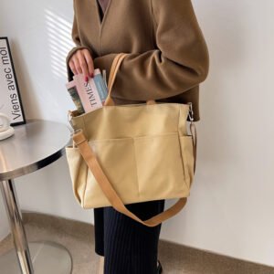 Stylish Women's Multi-pocket Tote Bag for Everyday Use