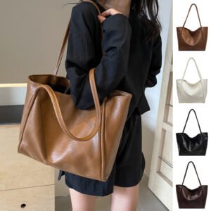 Soft Leather Shoulder Bag – Stylish, Spacious & Travel-Ready