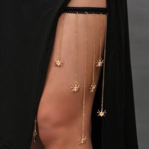 Women's Long Fringed Spider Chain – Bold, Sexy Leg Jewelry