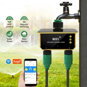 Solar WiFi Graffiti Smart Water Valve Controller – Smart Irrigation Control