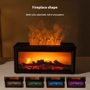 Simulation 3D Fireplace Flame Aroma Diffuser – Cozy & Relaxing