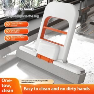 Folding Durable Hand Wash Mini Wipe Mop – Compact & Powerful