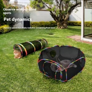 Mesh Cat Roll Cage Pet Supplies | Safe & Portable Pet Carrier