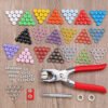 9.5MM Hollow Color Five Prong Button – Stylish & Durable