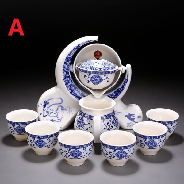 Blue And White Ceramic Creative Teapot Teacup Set | Elegant Tea Set