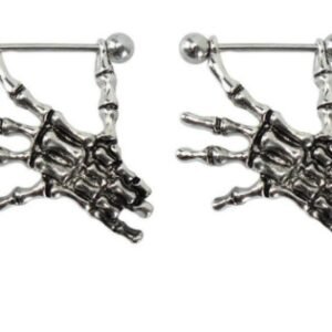 Creative Skull Piercing Punk Body Jewelry | Skeleton Barbell